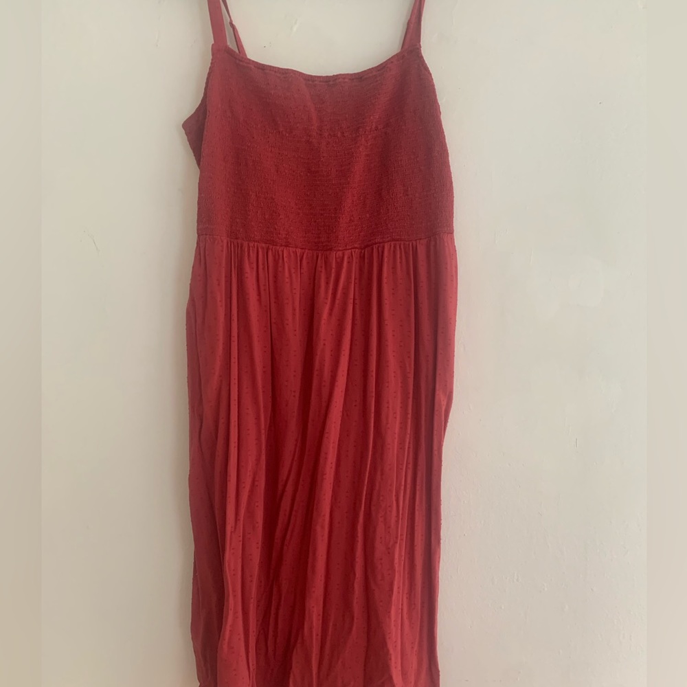 Muted pink sundress